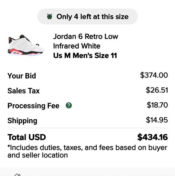 Jordan 6 Retro Low Infrared - Picture 5 of 5